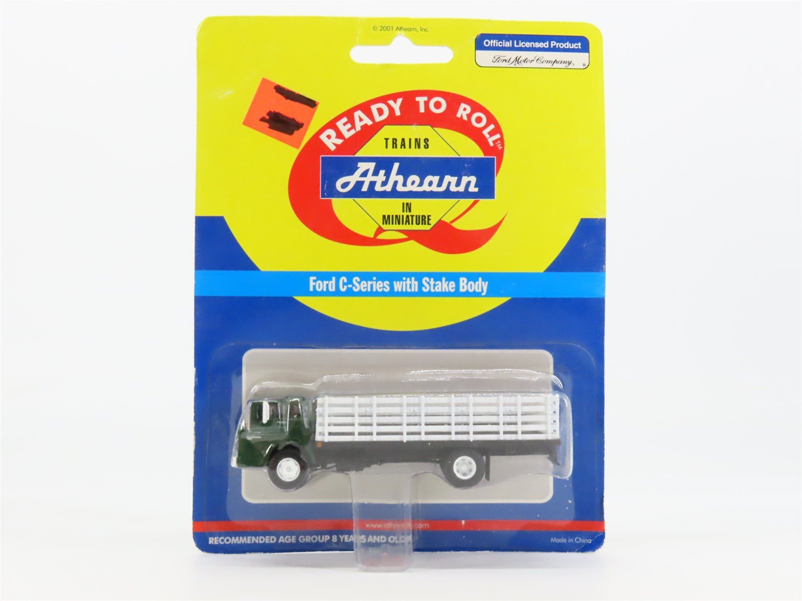 HO 1/87 Scale Athearn 02724 Green Ford C-Series Truck w/ Stake Body - SEALED