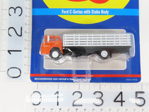 HO 1/87 Scale Athearn 02726 Orange Ford C-Series Truck w/ Stake Body - SEALED