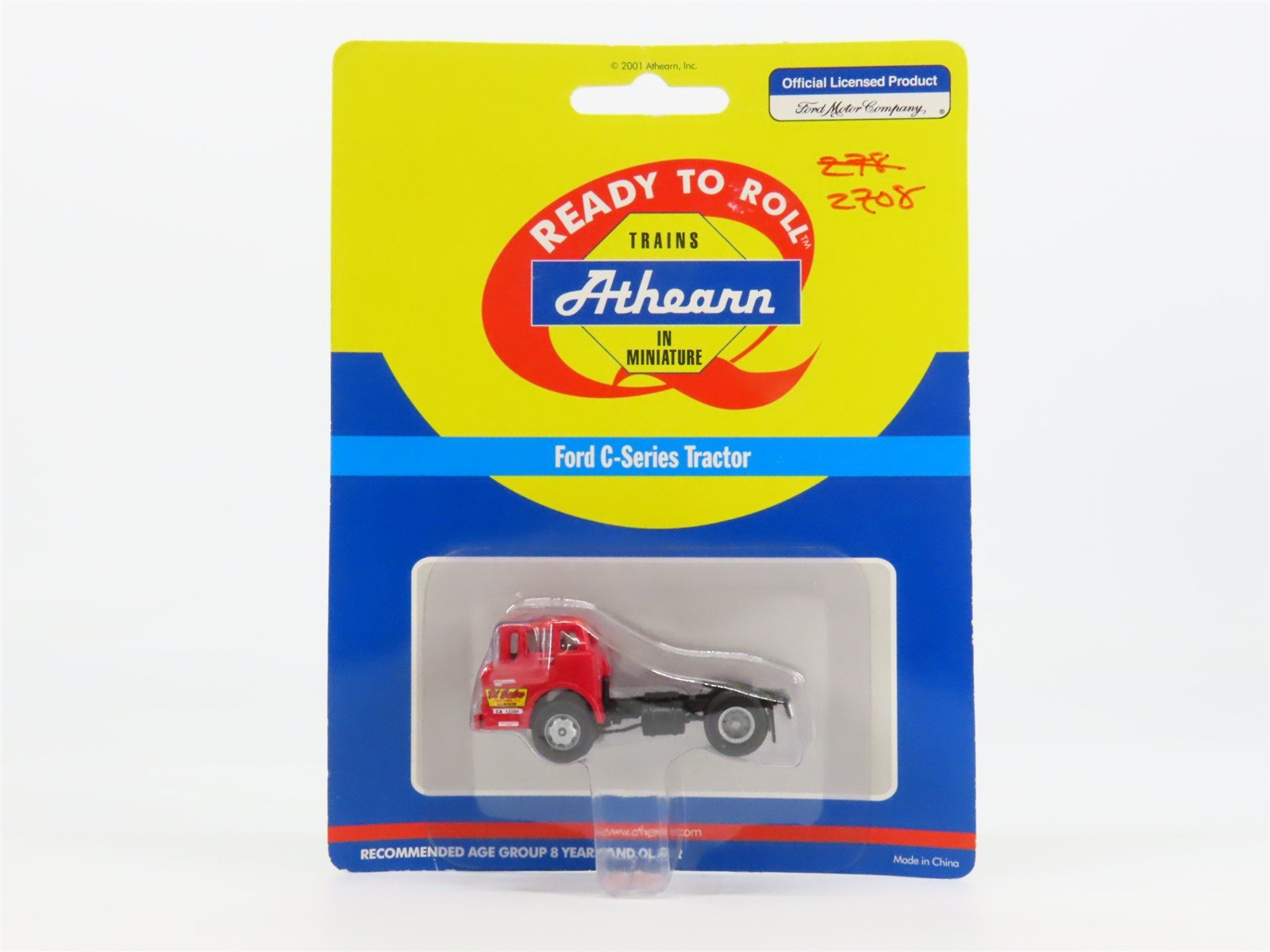 HO 1/87 Scale Athearn 02708 Di Salvo (Red) Ford C-Series Tractor - SEALED