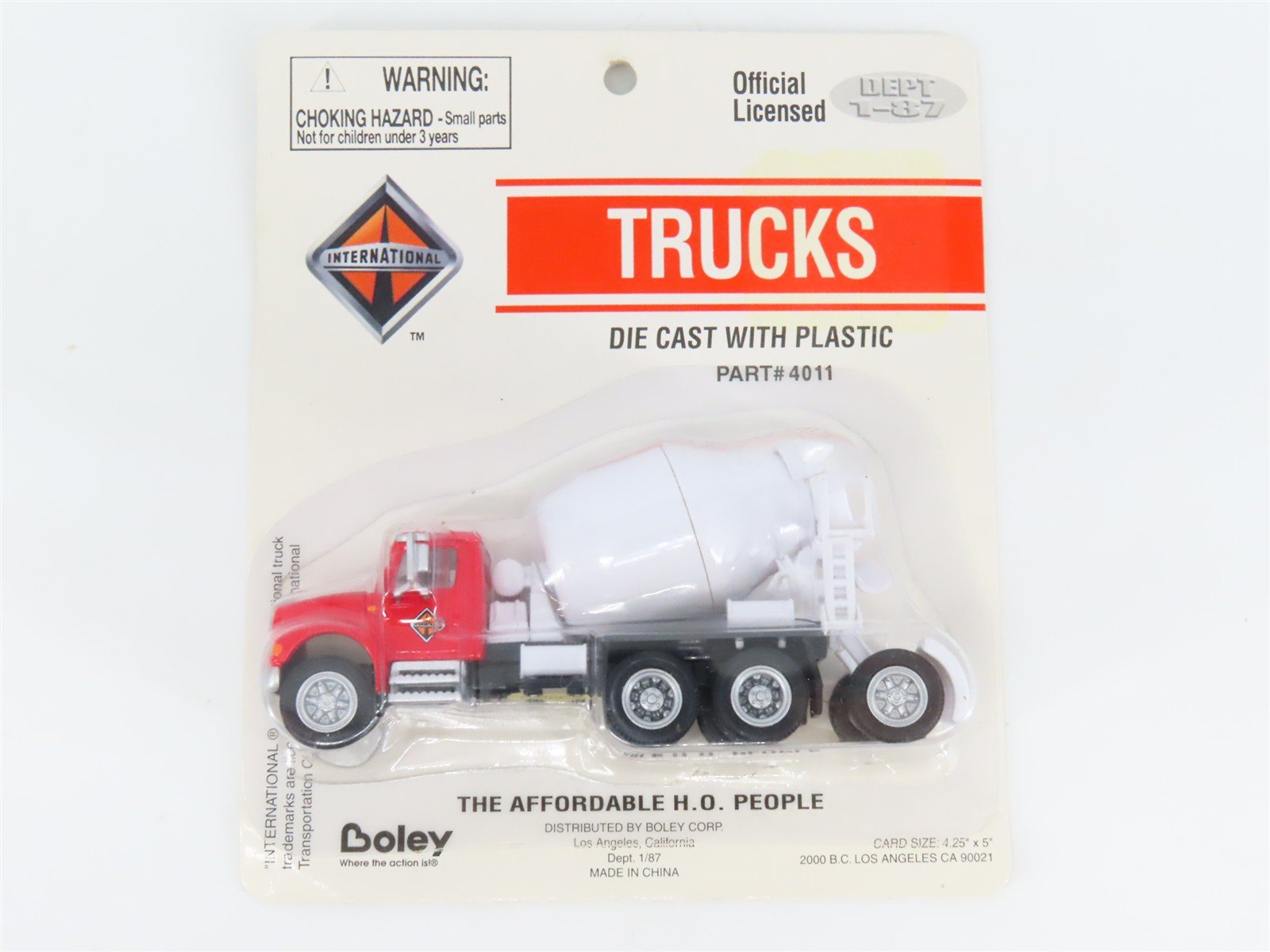 HO 1/87 Scale Boley 4011 International Cement Truck