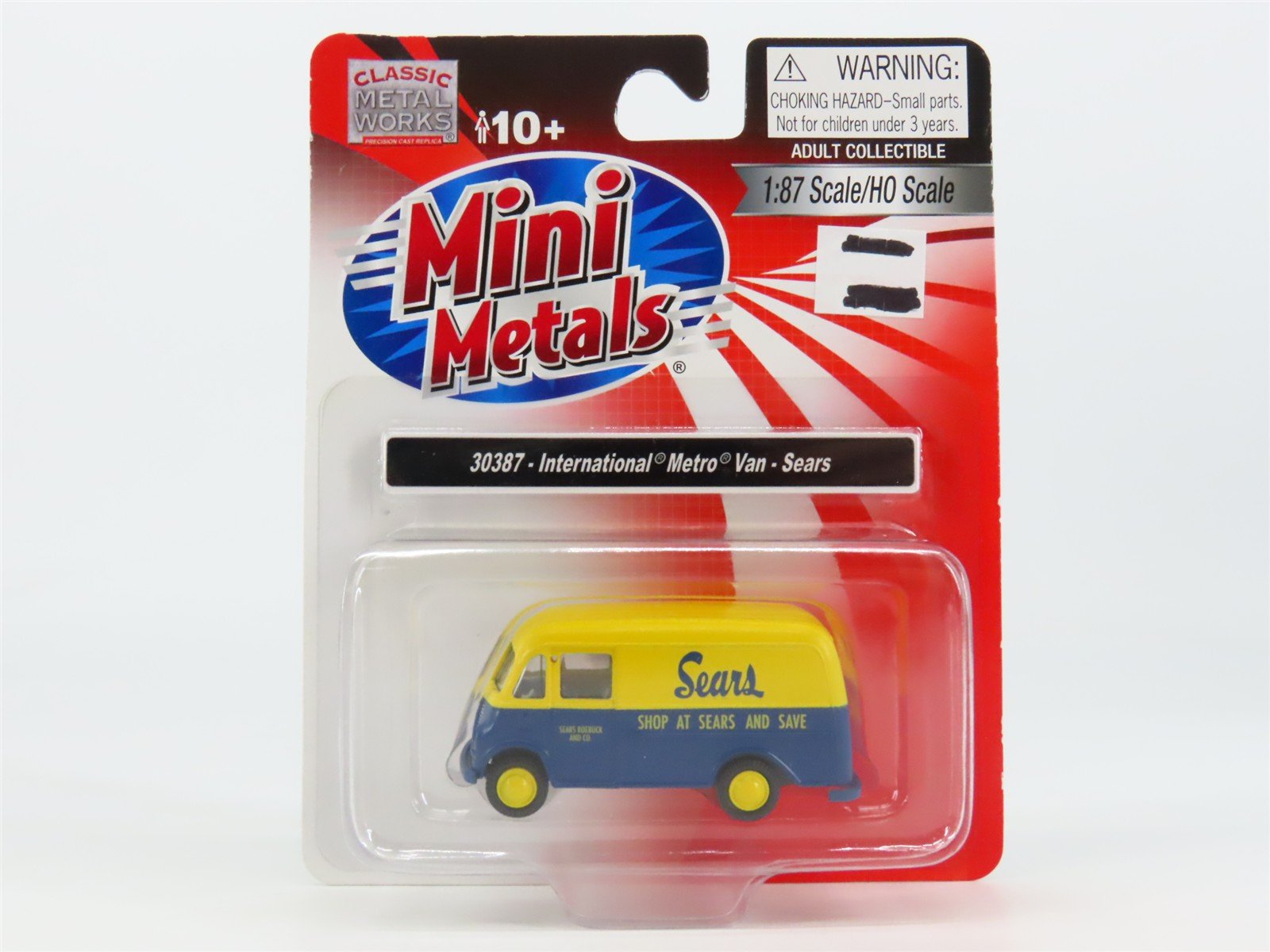HO 1/87 Scale CMW Mini Metals 30387 Sears International Metro Van - SEALED