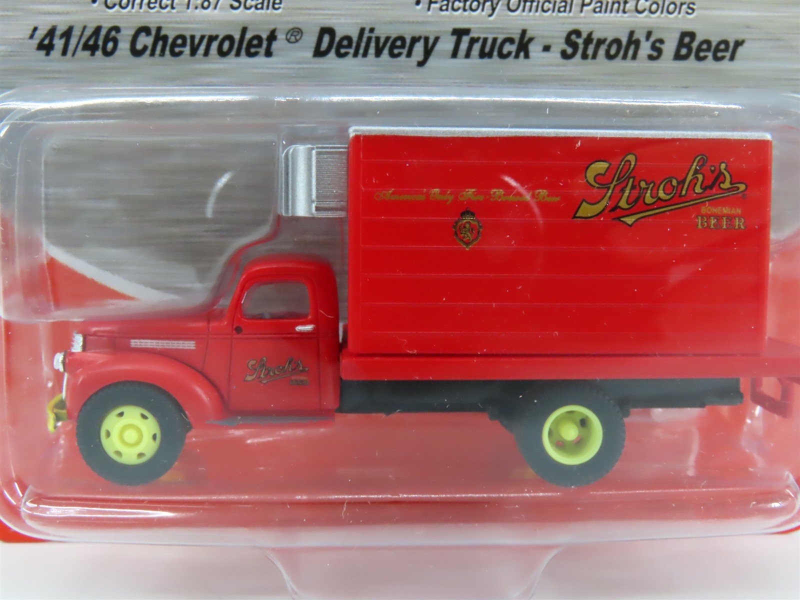 HO Scale CMW Mini Metals 30331 Stroh's Beer '41/46 Chevy Delivery Truck - SEALED