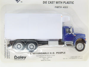 HO 1/87 Scale Boley 4003-27 Dark Blue/White Refrigerated Box Truck - SEALED