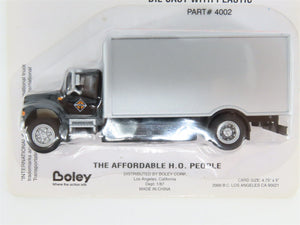HO 1/87 Scale Boley 4002 Black/Silver International Box Truck - SEALED