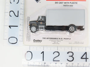 HO 1/87 Scale Boley 4002 Black/Silver International Box Truck - SEALED