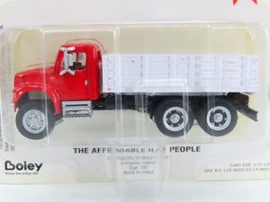 HO 1/87 Scale Boley 4006-17 Red/White International Stake Bed Truck - SEALED
