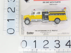 HO 1/87 Scale Boley 4010 Yellow International Fire Truck - SEALED