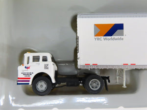 HO 1/87 Scale Athearn 90984 ANR / YRC Ford C Semi-Truck w/ 28' Wedge Trailer