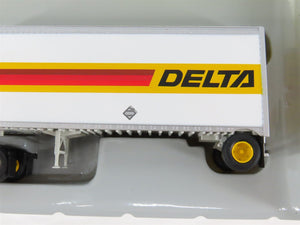 HO 1/87 Scale Athearn 91025 DELTA Ford C-Series Semi-Truck w/ 28' Wedge Trailer