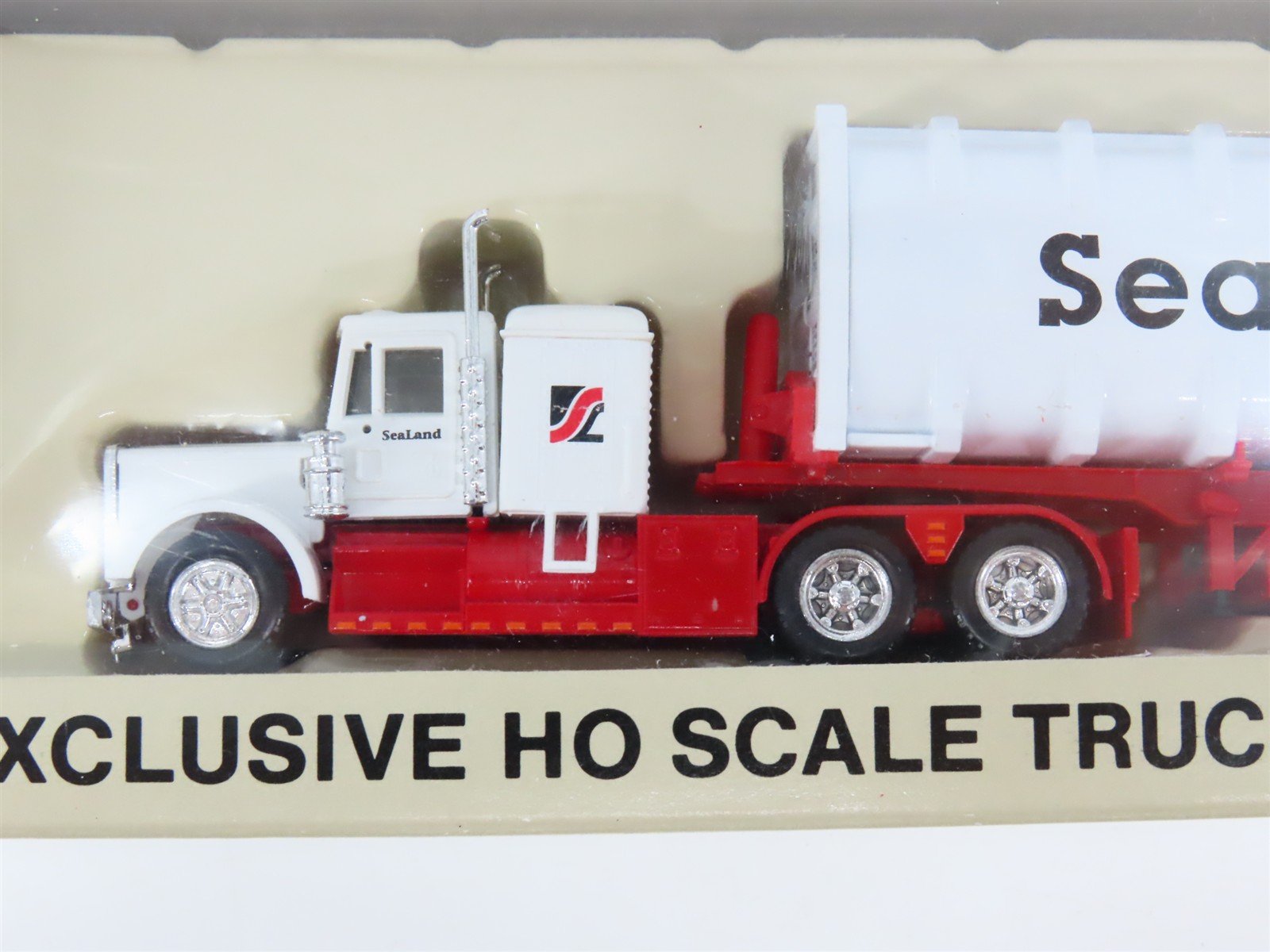 LOT of 2 HO 1/87 Scale Con-Cor Staley & SeaLand Semi-Trucks w/ Special Trailers