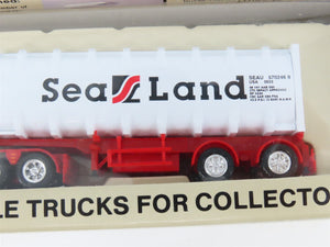 LOT of 2 HO 1/87 Scale Con-Cor Staley & SeaLand Semi-Trucks w/ Special Trailers