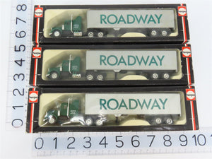 LOT of 3 HO 1/87 Scale Herpa 950229 Roadway Kenworth Semi-Trucks