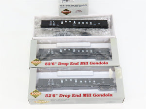 LOT of 3 HO Scale Proto 2000 AA Ann Arbor 52'6