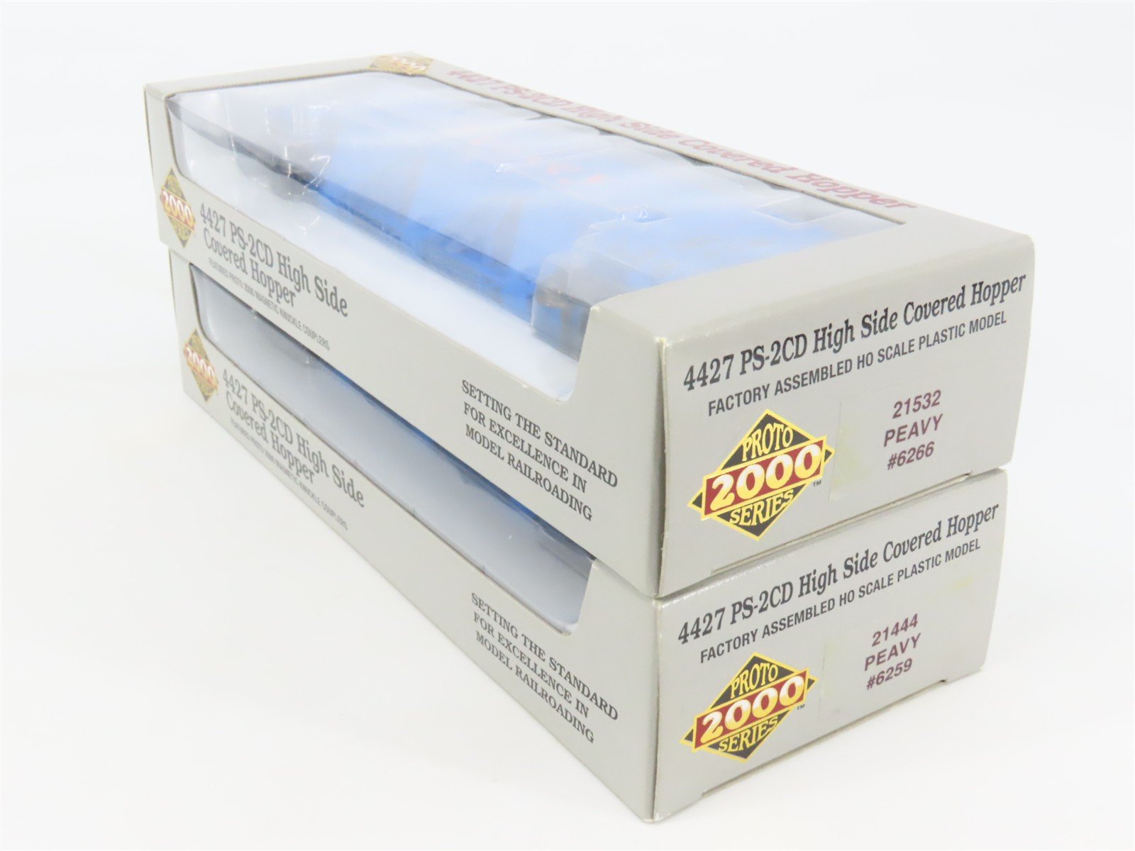 HO Proto 2000 21444/21532 TLDX Peavey 3-Bay PS-2CD Covered Hoppers 2-Pack