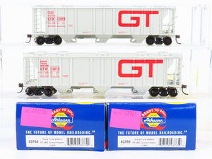 HO Athearn 93764/93765 GTW Grand Trunk Western PS 3-Bay Covered Hoppers 2-Pack