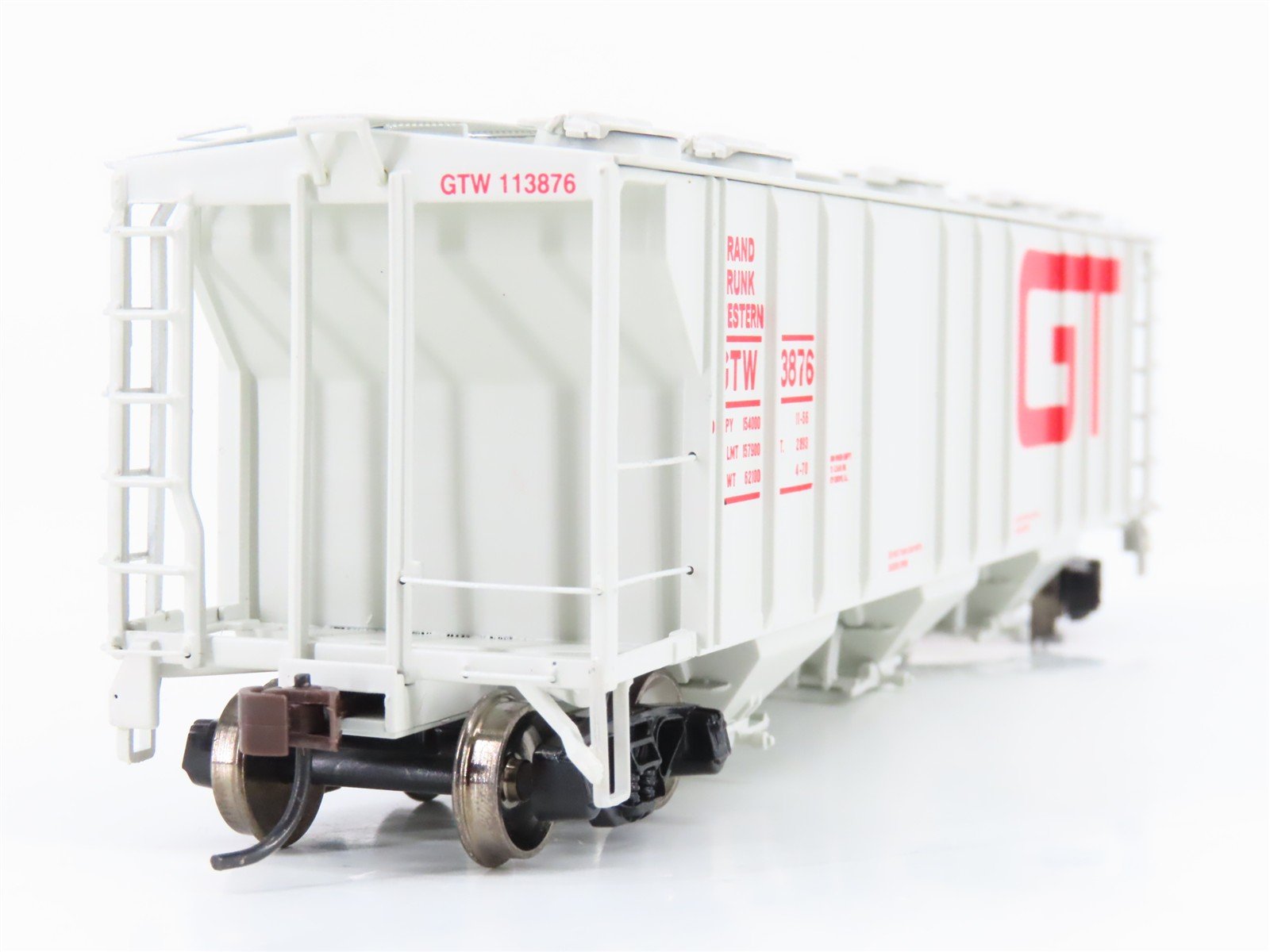 HO Athearn 93764/93765 GTW Grand Trunk Western PS 3-Bay Covered Hoppers 2-Pack