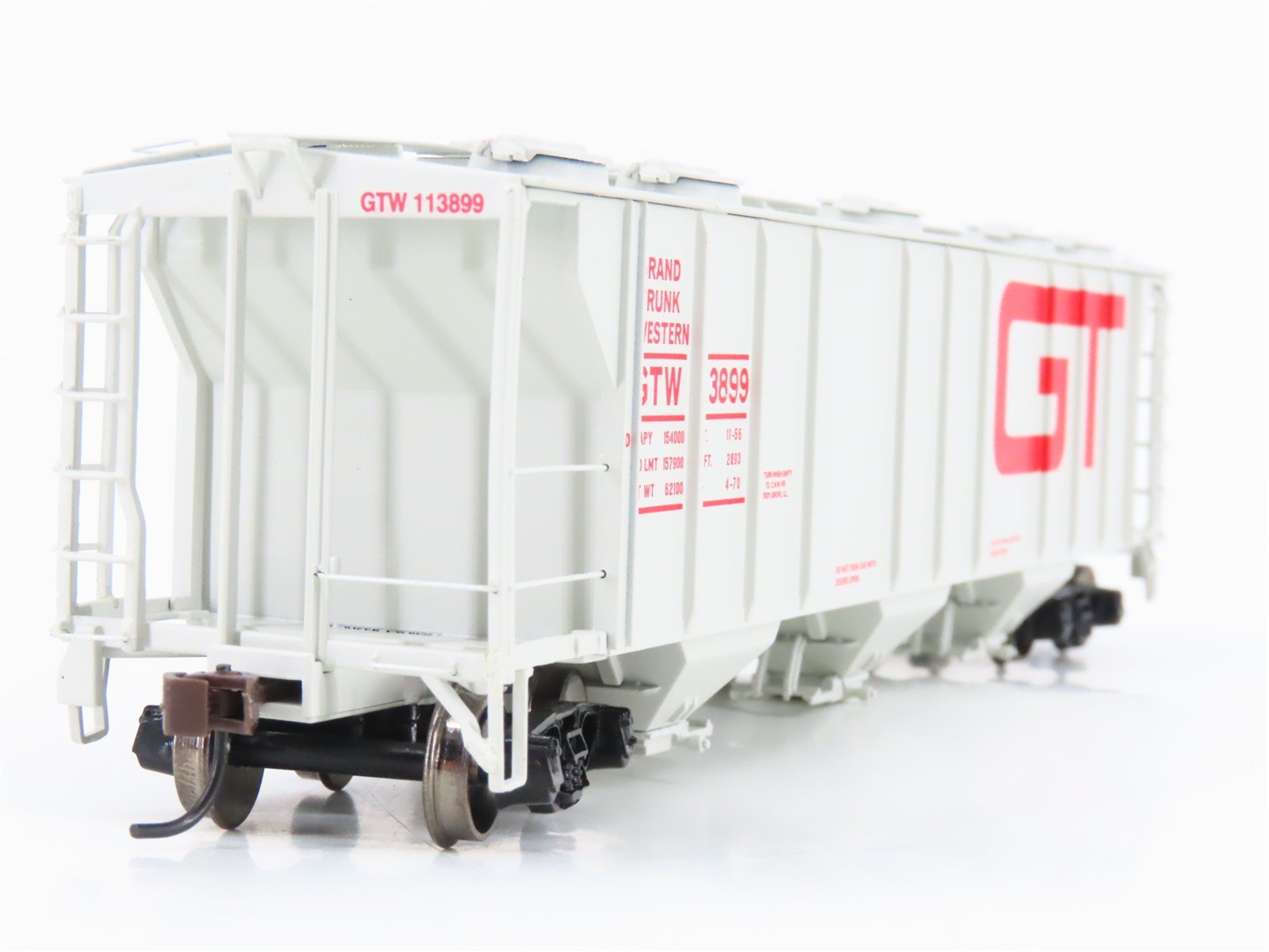 HO Athearn 93764/93765 GTW Grand Trunk Western PS 3-Bay Covered Hoppers 2-Pack