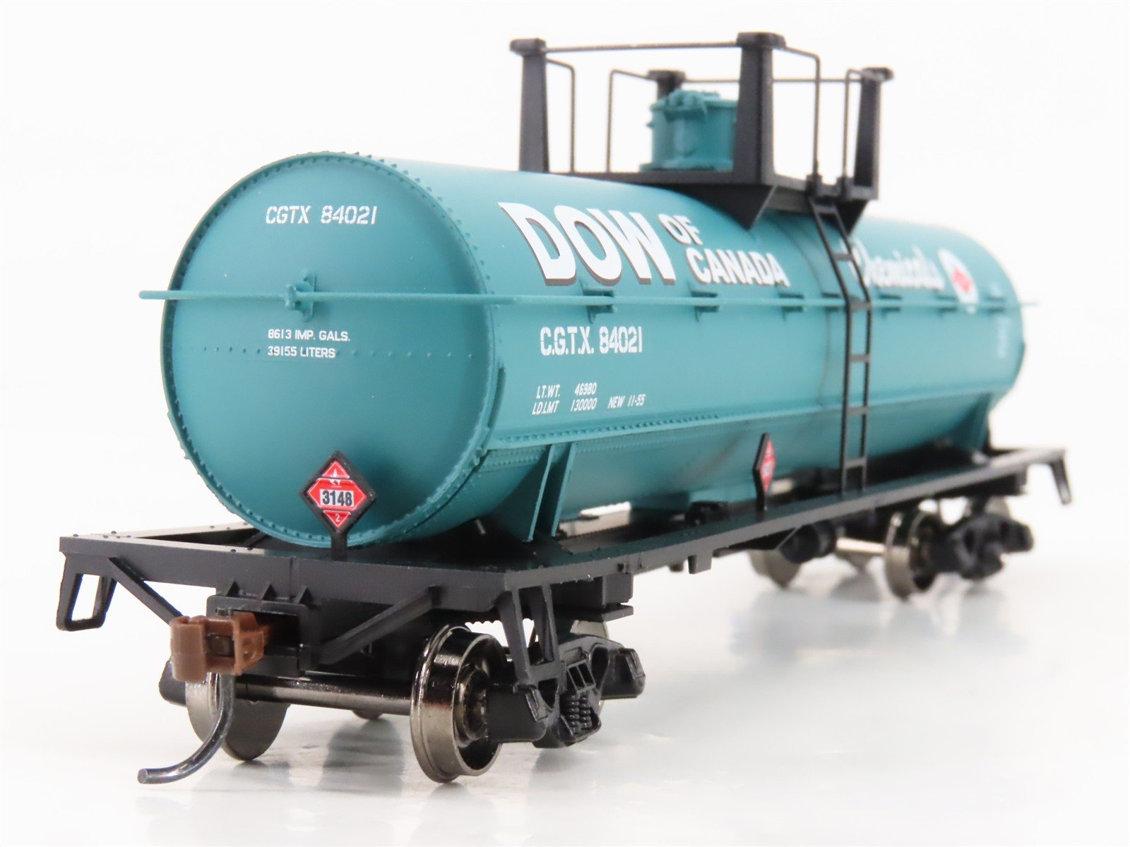 HO Athearn Roundhouse RND14895/14896 CGTX Dow of Canada Chemical Tank Car 2-Pack