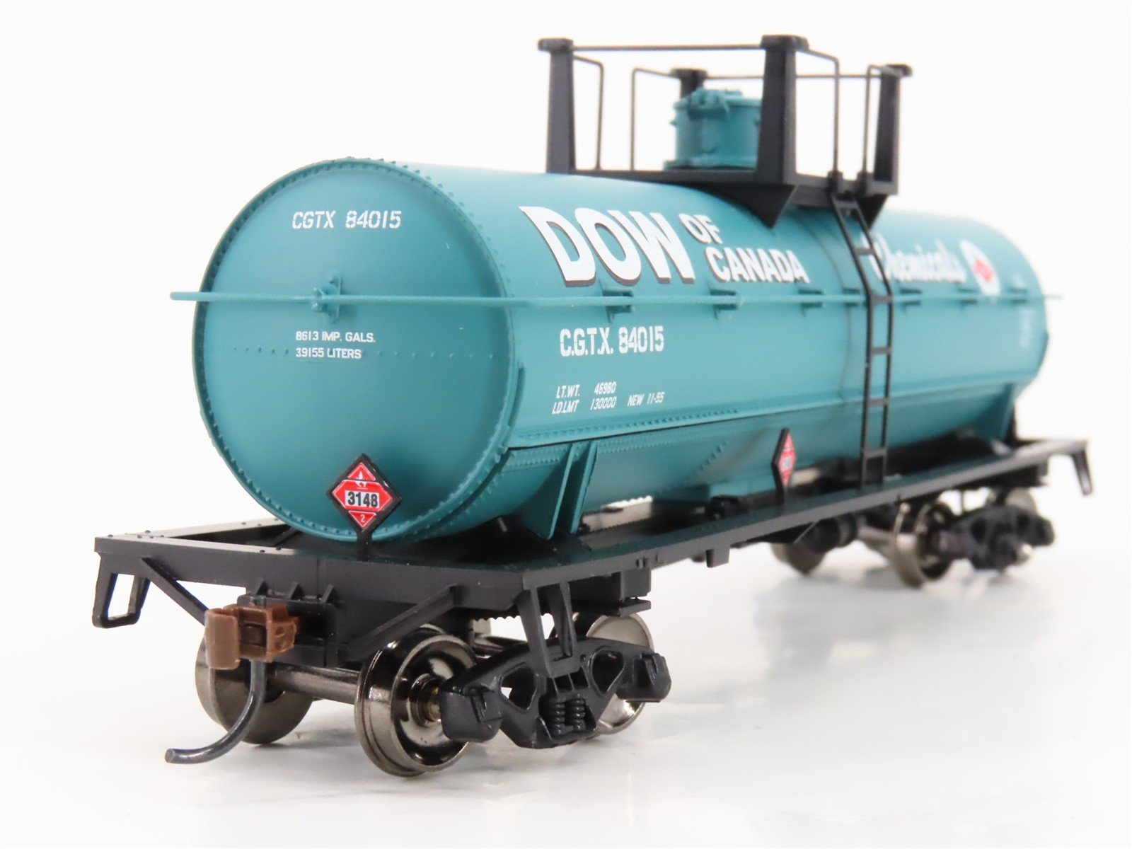 HO Athearn Roundhouse RND14895/14896 CGTX Dow of Canada Chemical Tank Car 2-Pack