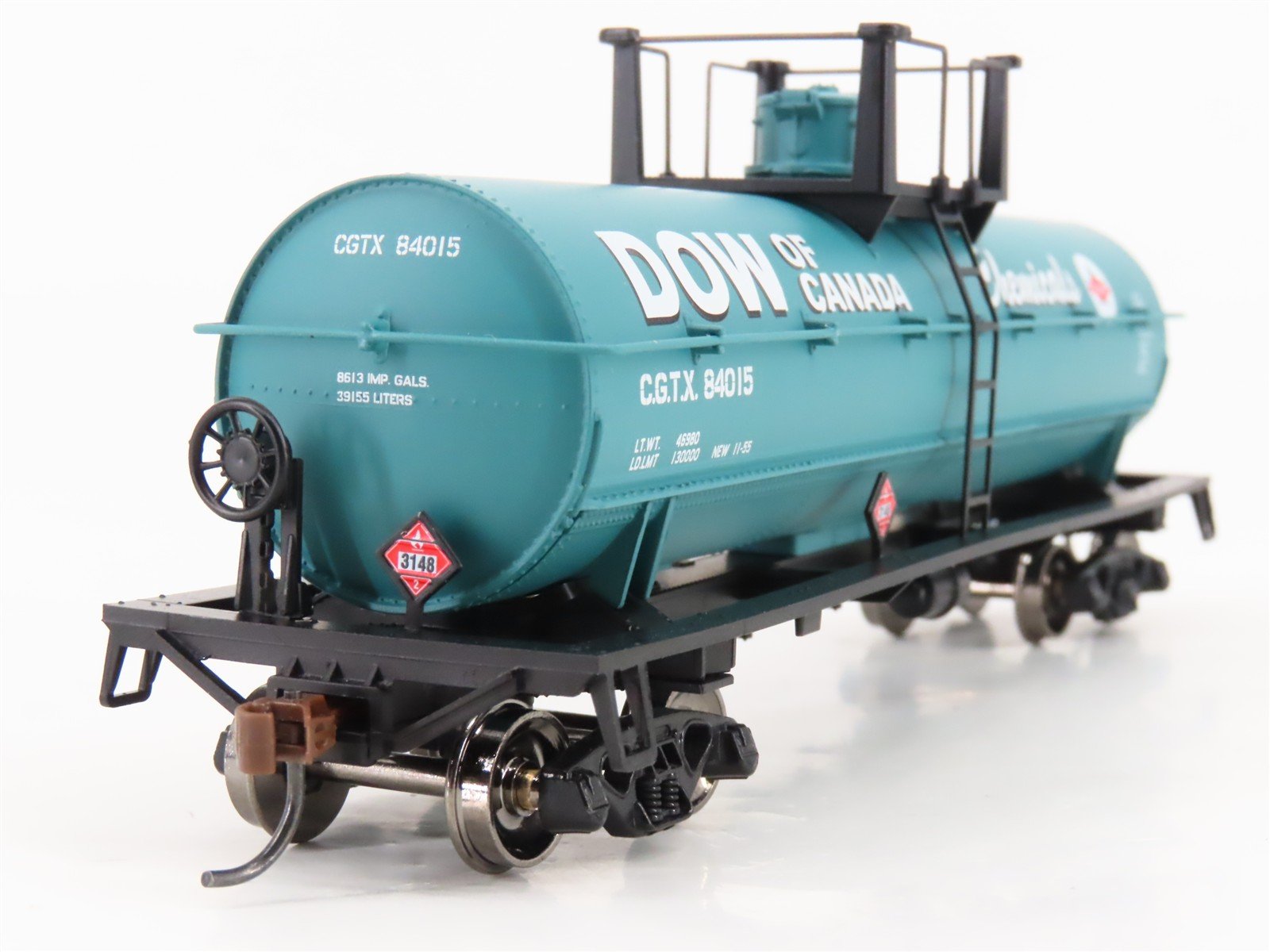 HO Athearn Roundhouse RND14895/14896 CGTX Dow of Canada Chemical Tank Car 2-Pack