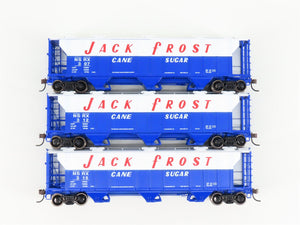 HO Athearn 93728/93729/93730 NSRX Jack Frost 3-Bay Covered Hoppers 3-Pack