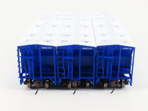 HO Athearn 93728/93729/93730 NSRX Jack Frost 3-Bay Covered Hoppers 3-Pack