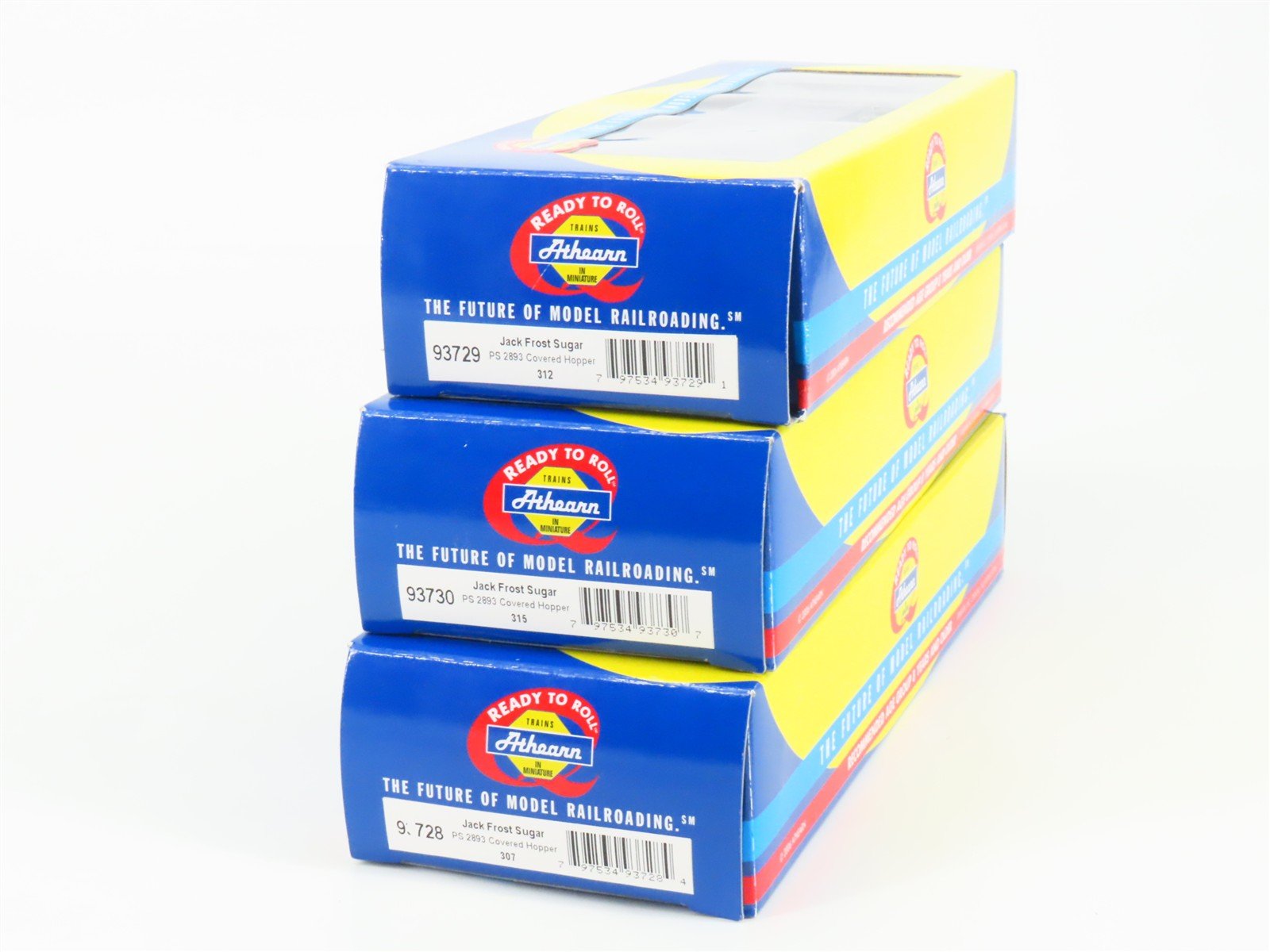 HO Athearn 93728/93729/93730 NSRX Jack Frost 3-Bay Covered Hoppers 3-Pack