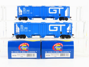 HO Athearn 93725/93726 GTW Grand Trunk Western PS 3-Bay Covered Hoppers 2-Pack