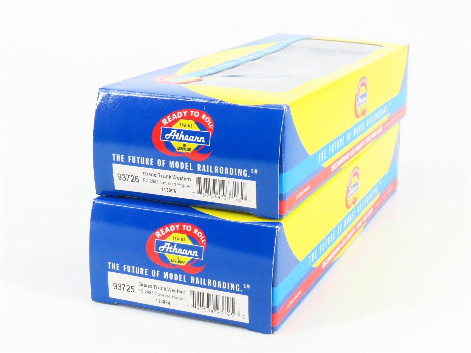 HO Athearn 93725/93726 GTW Grand Trunk Western PS 3-Bay Covered Hoppers 2-Pack