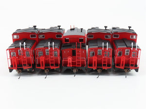 LOT of 5 HO Scale Athearn GTW Grand Trunk Western EV & Offset Cupola Cabooses