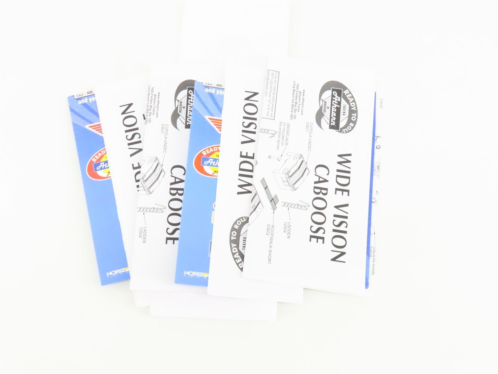LOT of 5 HO Scale Athearn GTW Grand Trunk Western EV & Offset Cupola Cabooses