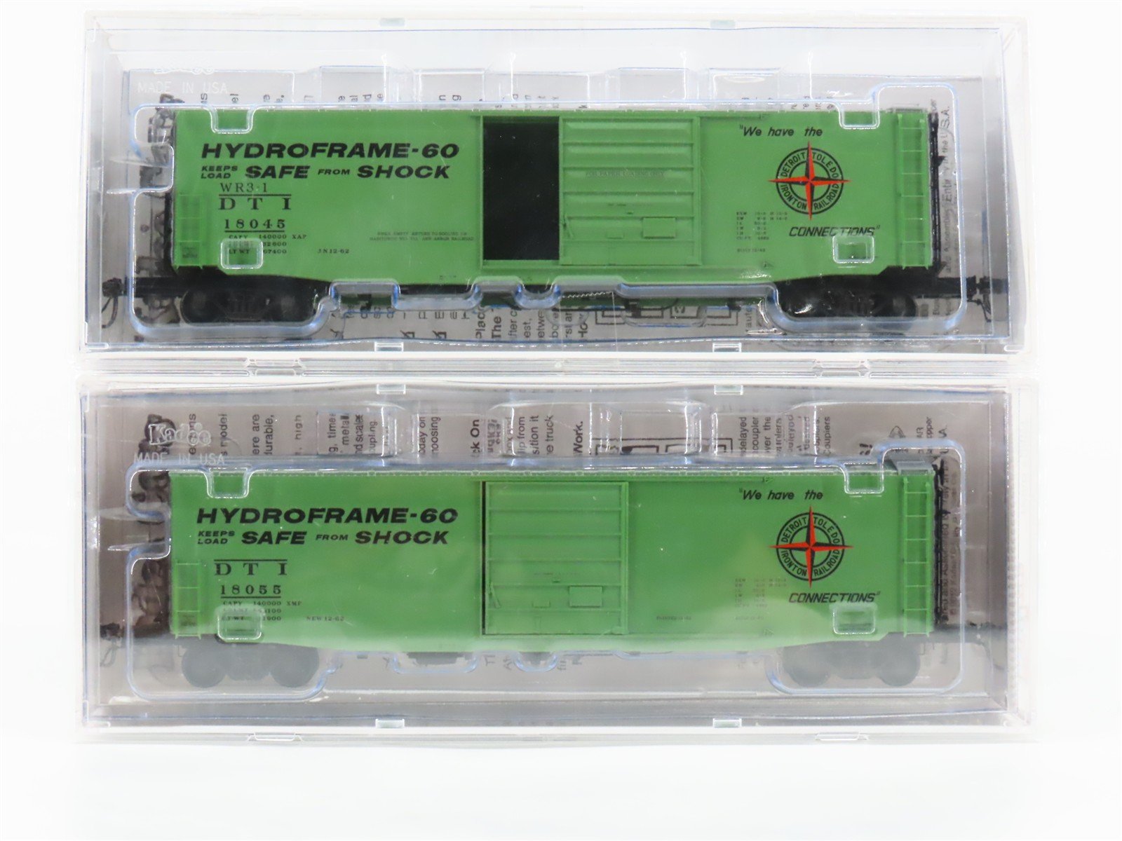 HO Scale Kadee 6337/6361 DT&I Detroit Toledo & Ironton 50' Box Cars 2-Pack