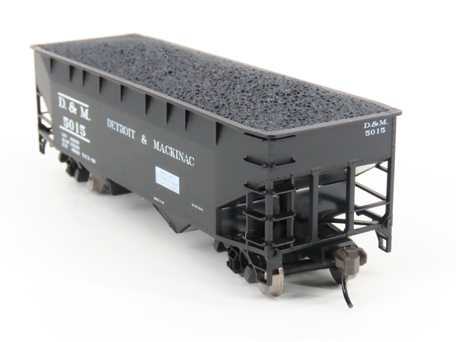 HO Atlas Trainman 18957/18958 D&M Detroit & Mackinac 2-Bay Hoppers 2-Pack w/Load