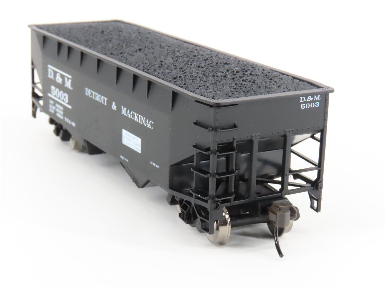HO Atlas Trainman 18957/18958 D&M Detroit & Mackinac 2-Bay Hoppers 2-Pack w/Load