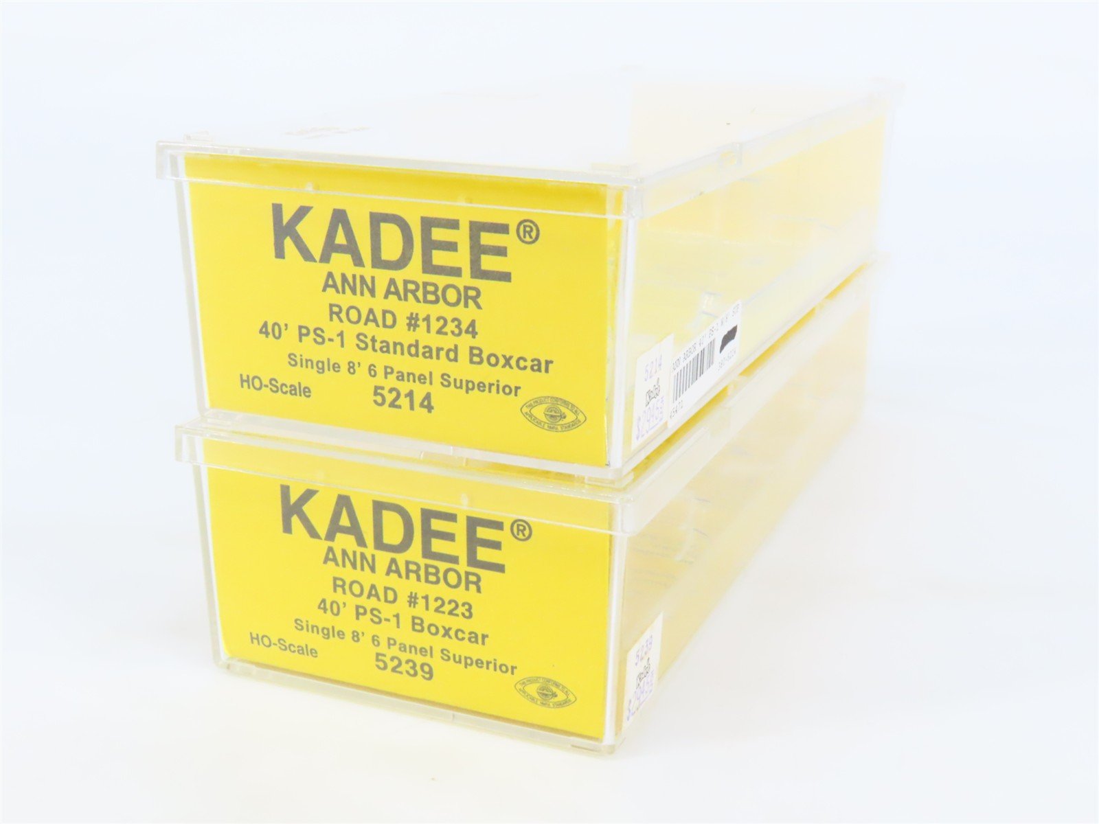 HO Scale Kadee 5214/5239 AA Ann Arbor 40' PS-1 Single Door Box Cars 2-Pack