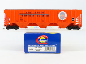HO Scale Athearn 7158 AA Ann Arbor PS 54' 3-Bay Covered Hopper #608