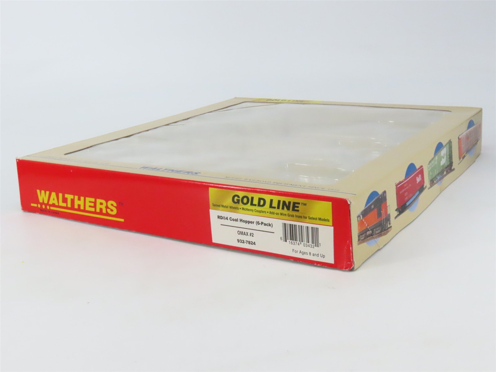 HO Scale Walthers Gold 932-7824 OMAX RD4 5-Bay Coal Hoppers 6-Pack