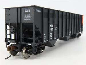 HO Scale Walthers Gold 932-7853 SOO Line Railroad Bethlehem 3-Bay Hoppers 6-Pack