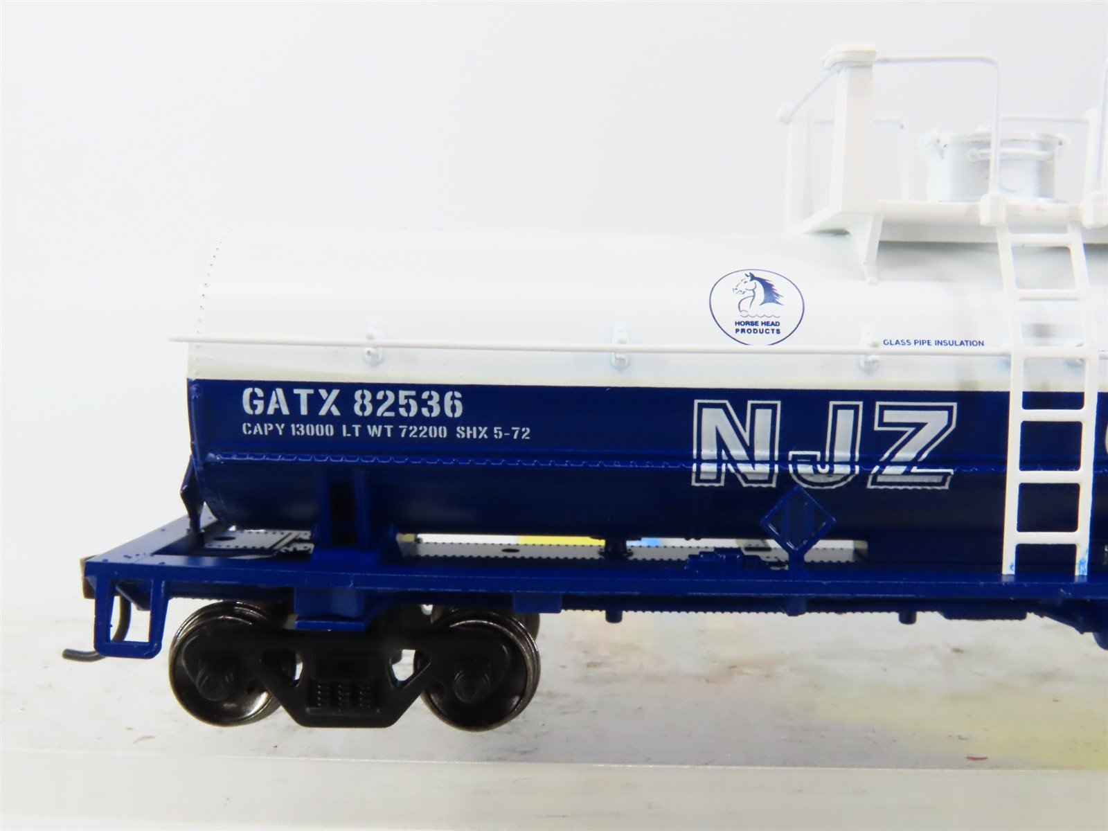 HO Scale Athearn 7288 GATX New Jersey Zinc Slurry Chemical Tank Car #82536