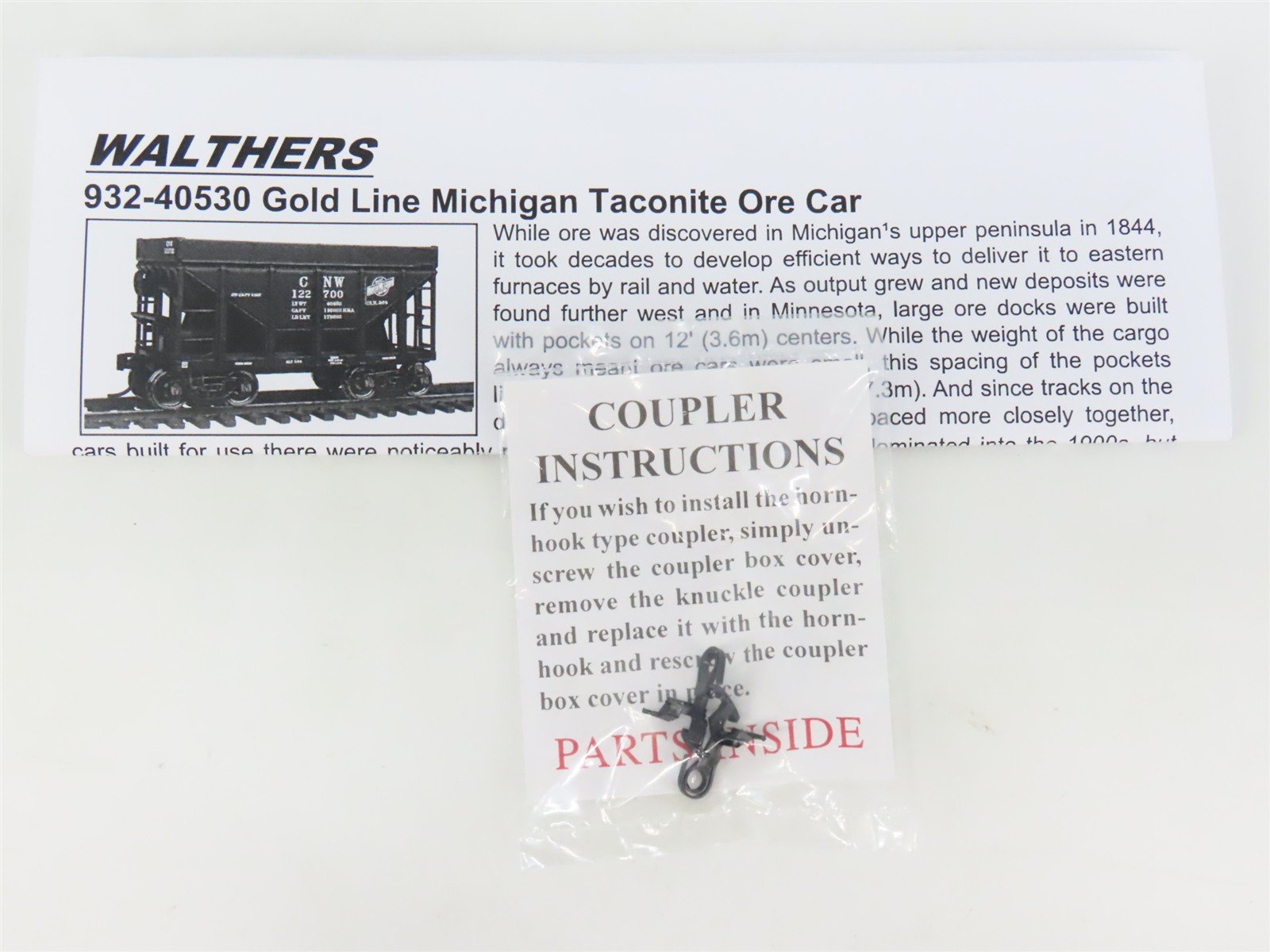 HO Walthers Gold 932-40533 LS&I Lake Superior & Ishpeming Ore Cars 12-Pack