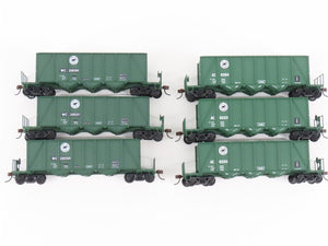 LOT of 6 HO Scale Walthers WC/AC 40' 3-Bay Ortner Aggregate Hoppers w/ Load