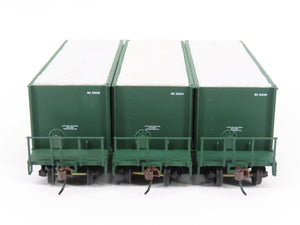 LOT of 6 HO Scale Walthers WC/AC 40' 3-Bay Ortner Aggregate Hoppers w/ Load