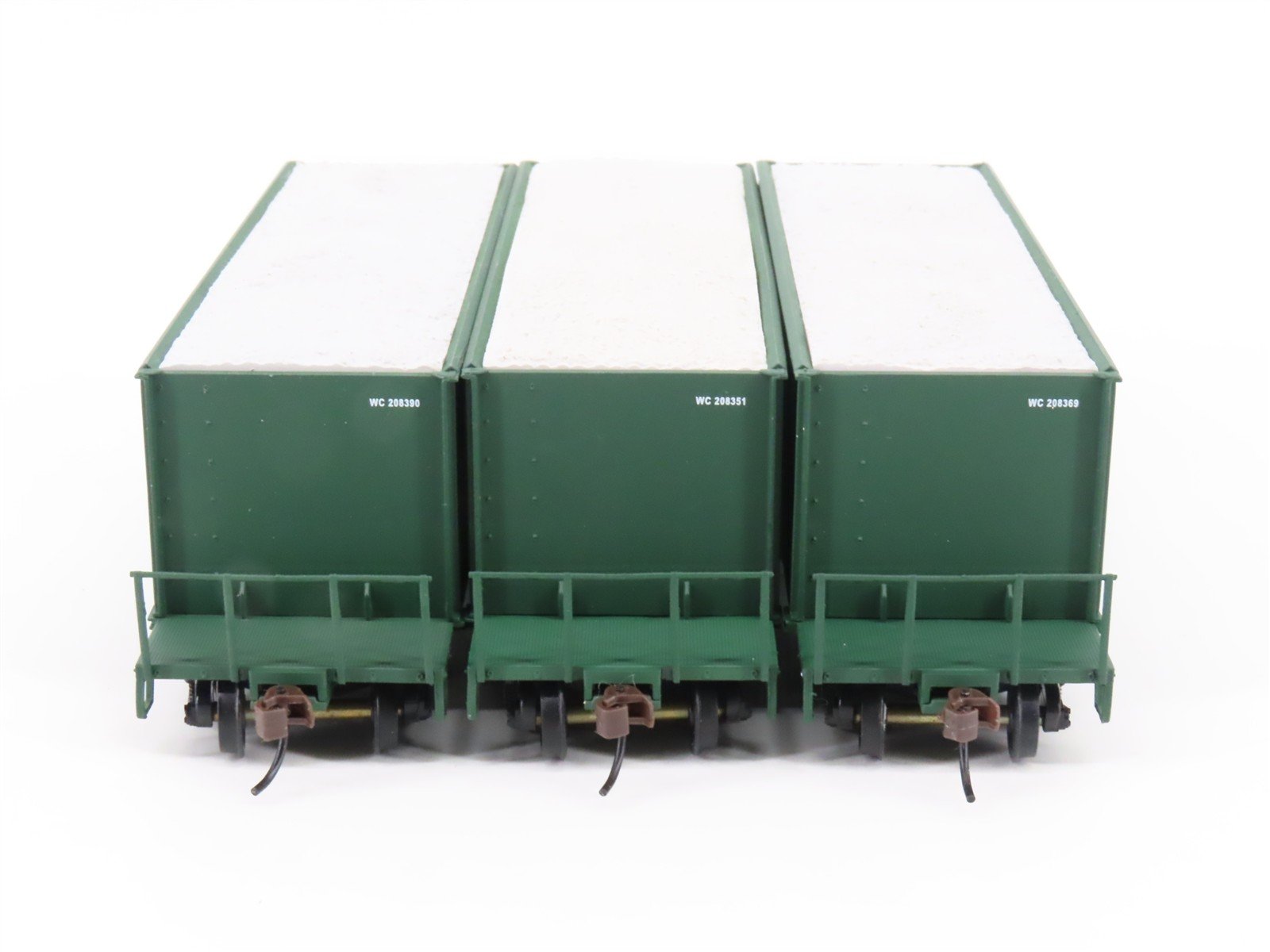 LOT of 6 HO Scale Walthers WC/AC 40' 3-Bay Ortner Aggregate Hoppers w/ Load