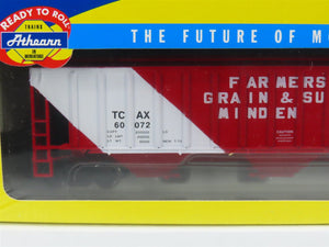 HO Scale Athearn 7154 TCAX Farmer's Co-Op 3-Bay Covered Hopper #60072 - SEALED