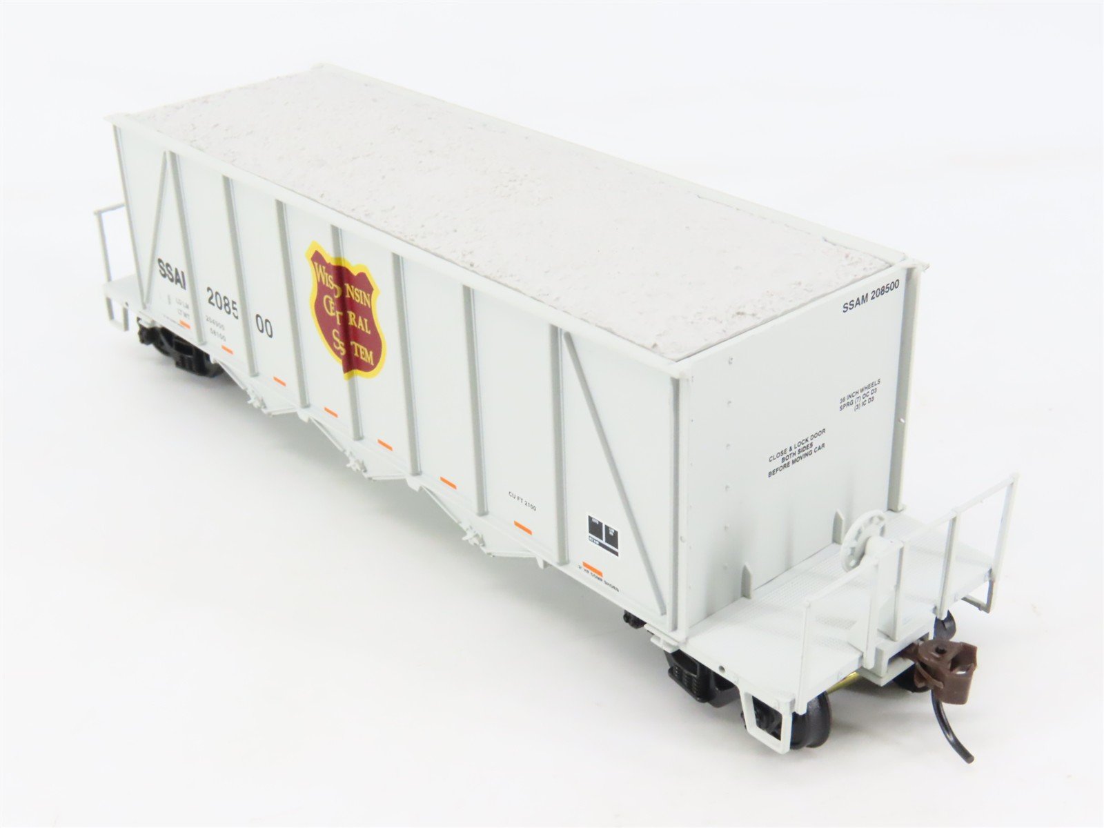 HO Scale Walthers 932-7063 SSAM / WC 3-Bay Ortner Hopper #208500 w/ Load
