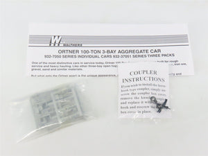 HO Scale Walthers 932-7063 SSAM / WC 3-Bay Ortner Hopper #208500 w/ Load