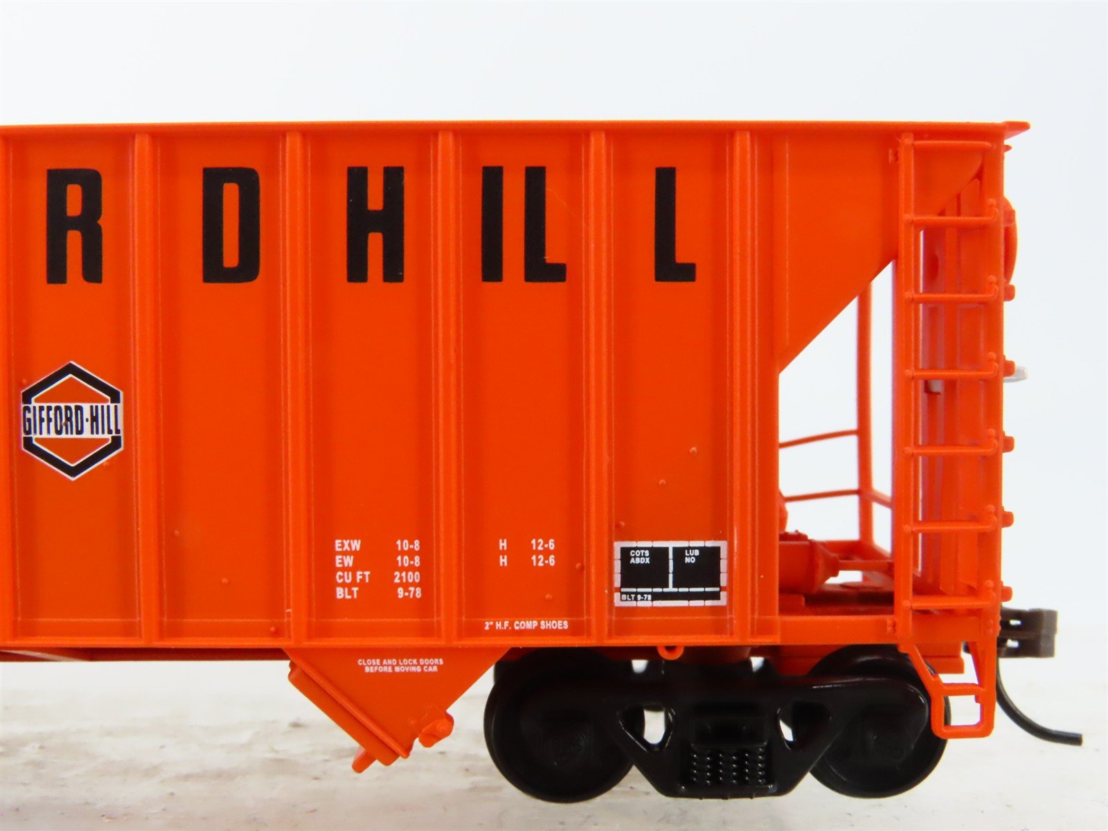 HO Scale Walthers 932-7408 GIHX Glifford Hill 2-Bay Greenville Hopper #1544