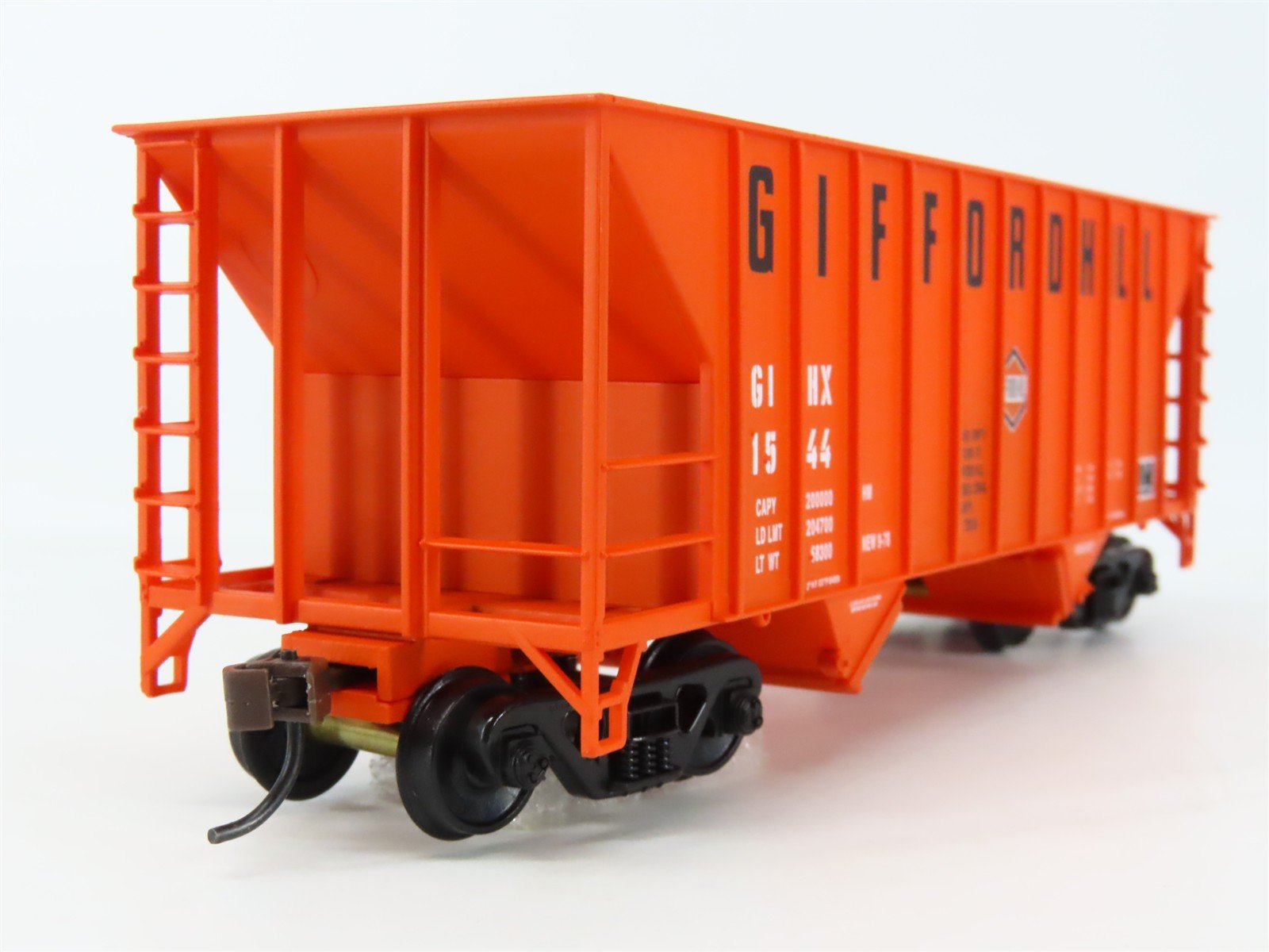 HO Scale Walthers 932-7408 GIHX Glifford Hill 2-Bay Greenville Hopper #1544
