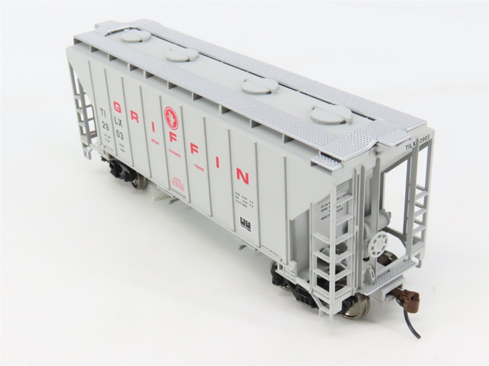 HO Scale Walthers Gold 932-5387 TILX Griffin Trinity 2-Bay Covered Hopper #2903
