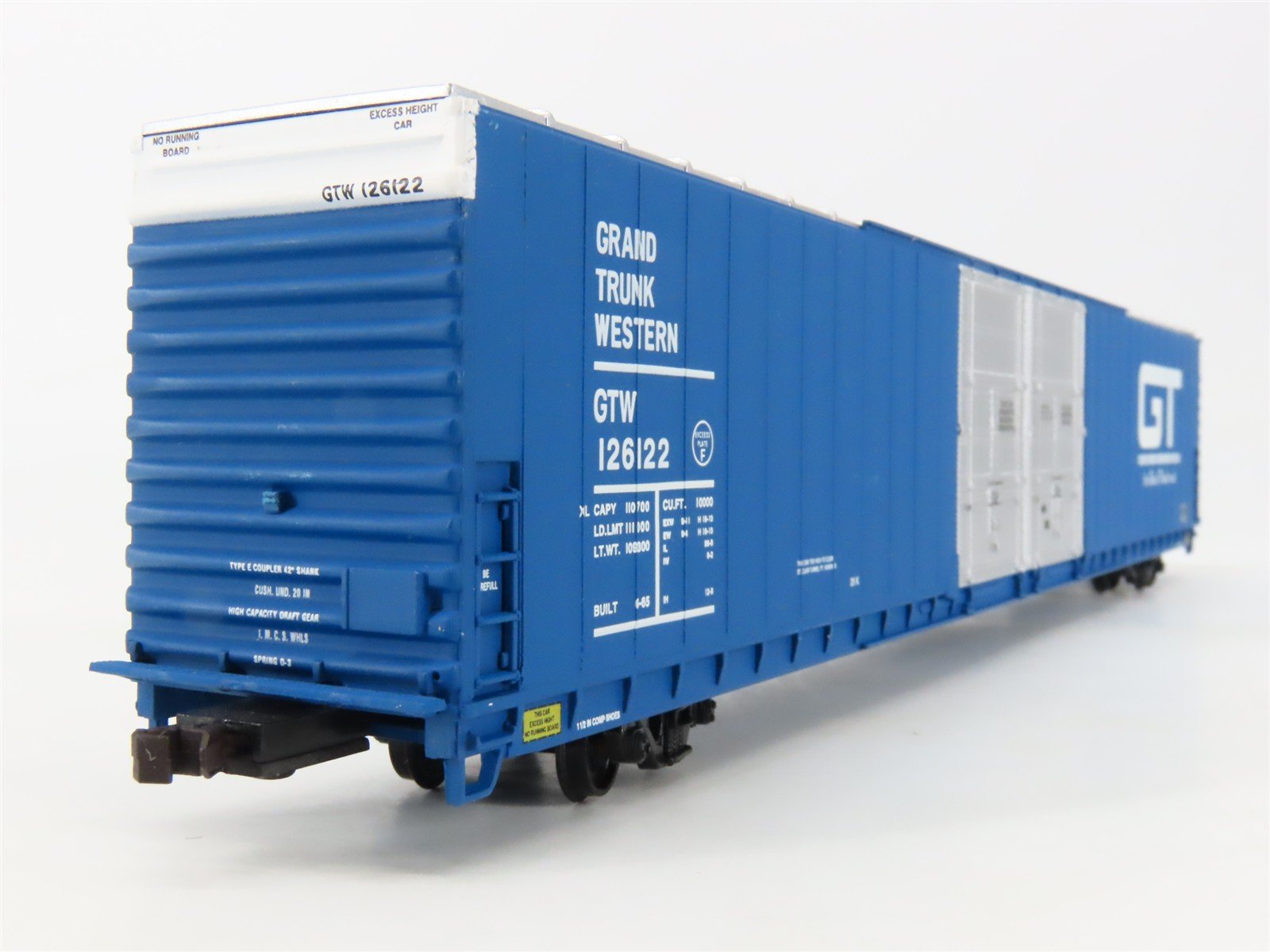 HO Scale Walthers GTW Grand Trunk Western 86' P-S Hi-Cube Box Car #126122